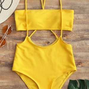 💛yellow two piece bikini💛